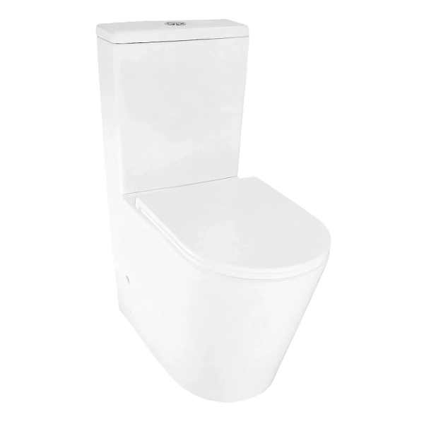 унитаз-компакт azario margo az-2125-uq1 напольный, безободковый, слив торнадо, с быстросъемным сиденьем микролифт, 39х67х88 см, белый