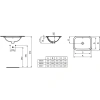 раковина встраиваемая ideal standard connect 42 см (e505601)