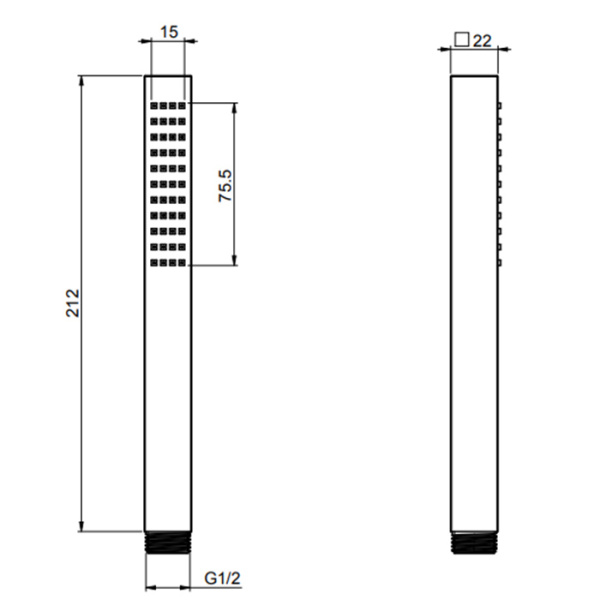 ручной душ fima carlo frattini wellness f2203otcr, цвет хром