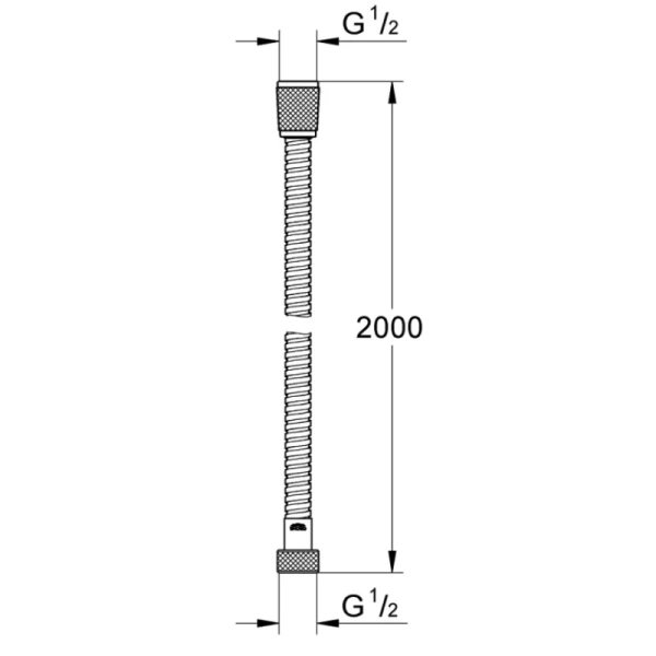 душевой шланг 200 см grohe relexaflex 28140001