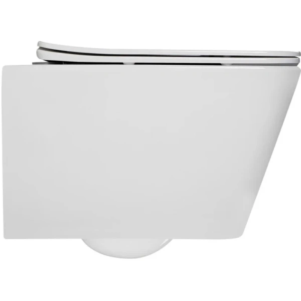 унитаз подвесной berges sigma 082254 безободковый, с сиденьем микролифт, белый