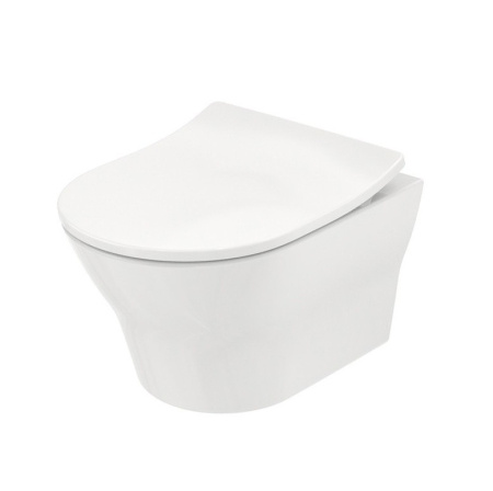 сиденье для унитаза slim toto mh tc514f с плавным опусканием softclose, цвет белый