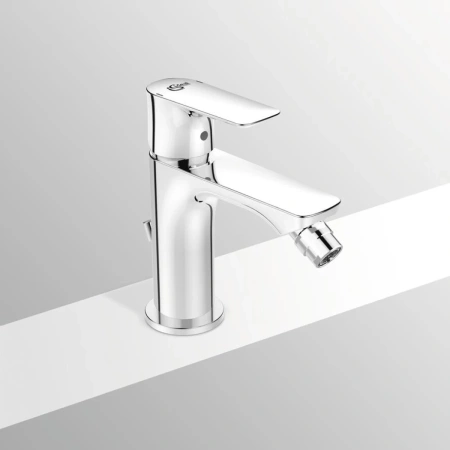 смеситель ideal standard connect air a7030aa для биде, с донным клапаном, хром