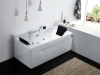 акриловая ванна gemy g9065 k r гидромассажная, 175х85 см, правосторонняя, цвет белый
