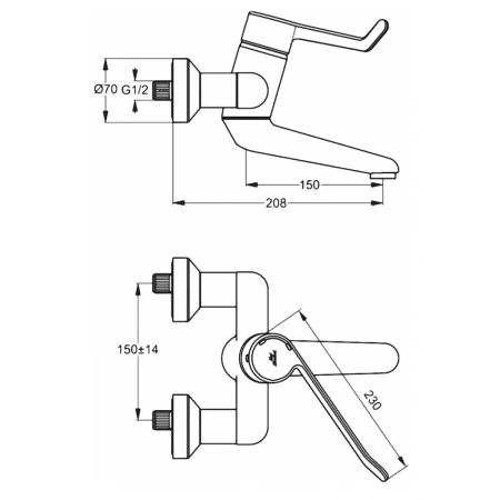 смеситель для раковины ideal standard ceraplus b8315aa