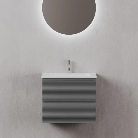 тумба под раковину sancos folk 60 fl60gs подвесная grey soft