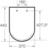 сиденье для унитаза с микролифтом roca carmen 801b5200b