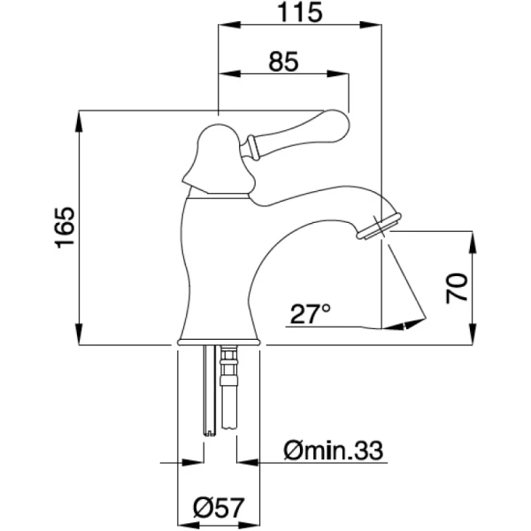 смеситель для раковины migliore maya 18931 золото