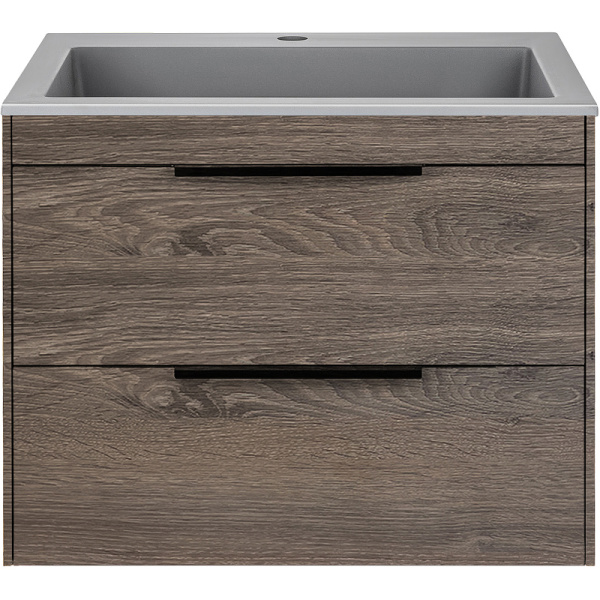 тумба под раковину vincea chiara 2d 60 vmc-2c2600ro подвесная r.oak