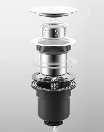 мойка кухонная esbano cascade cascade-s оружейная сталь