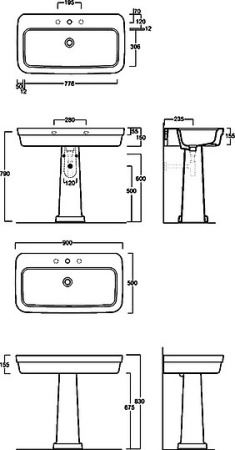 раковина подвесная simas evolution evo 12 bia 90 см
