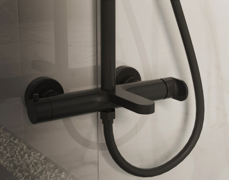 душевая система vincea rondo vsfs-1r1mb черная матовая