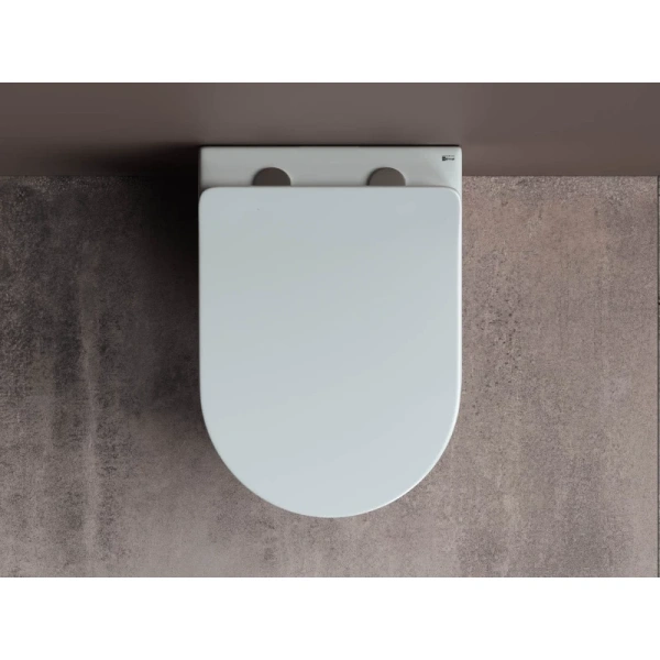 унитаз ceramicanova mia rimless cn1805 подвесной, с сиденьем микролифт, белая