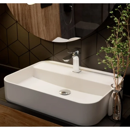 смеситель для раковины aquame monza aqm6310cr без донного клапана, хром