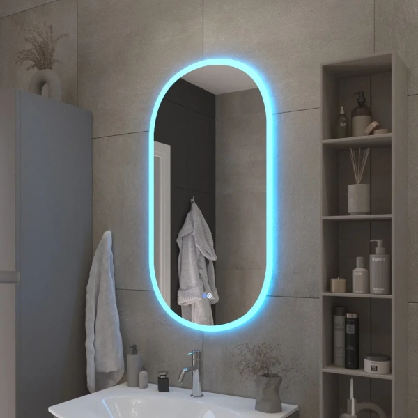 зеркало cezares ellisse 50 czr-spc-els-500-950-rgb-tch с подсветкой с сенсорным выключателем и функцией памяти зеркало cezares ellisse 50 czr-spc-els-500-950-rgb-tch с подсветкой с сенсорным выключателем и функцией памяти