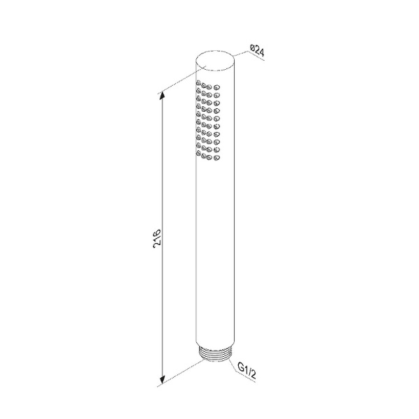 ручной душ damixa scandinavian pure 936020300 черный матовый
