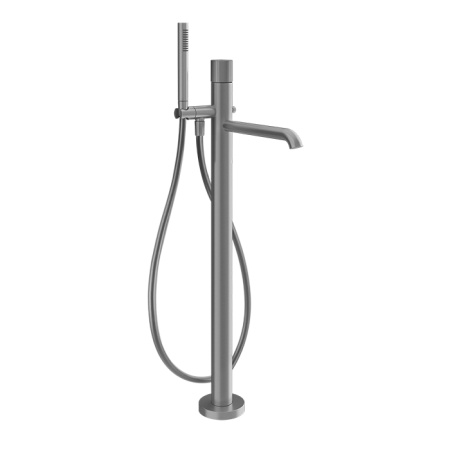 Смеситель для ванны Gessi Habito Rigato 70528#031 напольный, с ручным душем, цвет хром