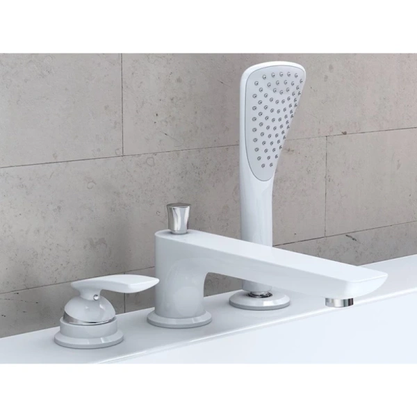 смеситель на борт ванны kludi balance white 524479175