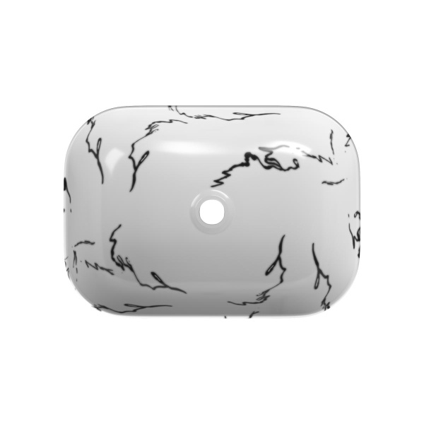 раковина накладная point вега 46 pn43711wb, белая и черный