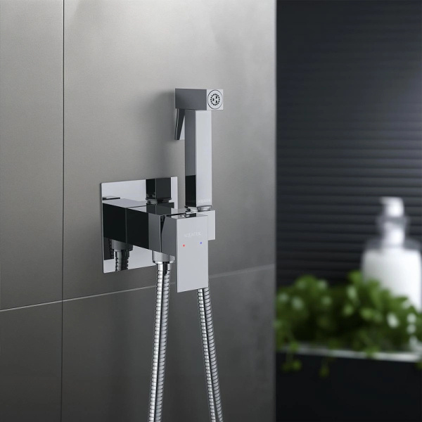 гигиенический душ со смесителем aquatek либра aq1022cr хром