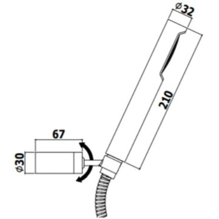 душевой гарнитур paffoni birillo zdup036st , нержавеющая сталь