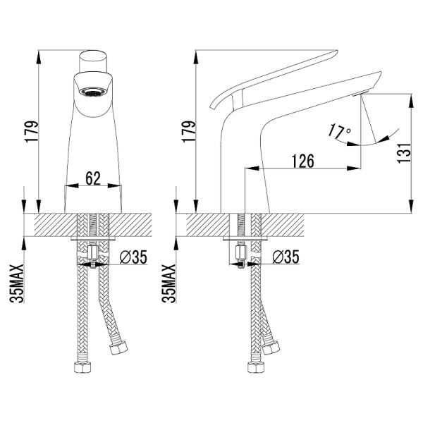 смеситель для раковины lemark melange lm4906cw белый хром