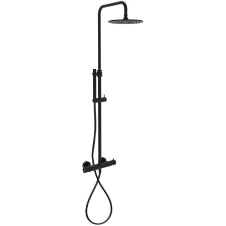 Душевая система Paffoni Mini Birillo ZCOL638LIQNO 22.5 см, черный матовый