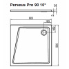 душевой поддон из искусственного камня ravak 10° perseus pro 90×90 xa057701010 белый