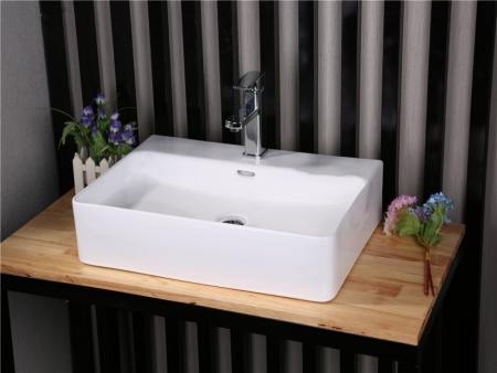 раковина накладная ceramalux серия n d 1338, белый