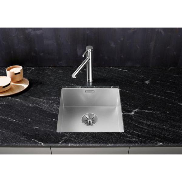 кухонная мойка blanco zerox 400-u infino нержавеющая сталь 521558