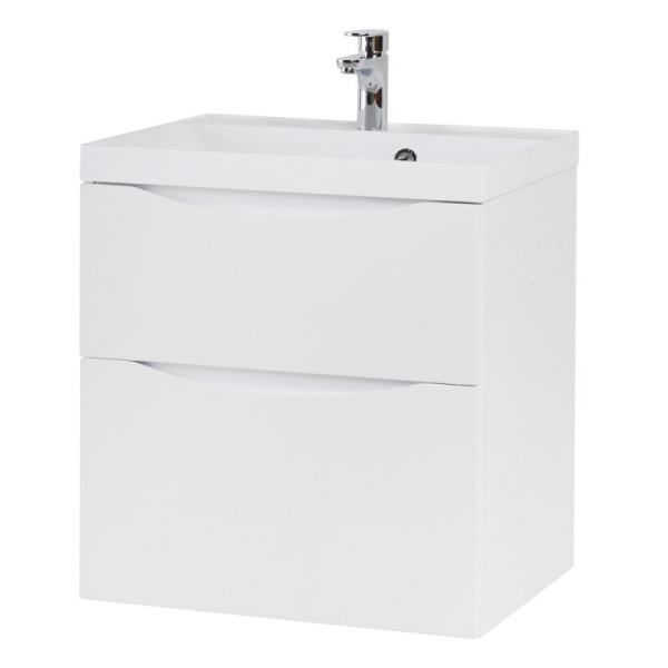раковина полувстраиваемая belbagno 60 bb600/450-lv-mr-ast белая