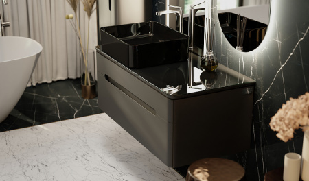 тумба под раковину jorno shine 100 shi.01.100/p/a подвесная антрацит