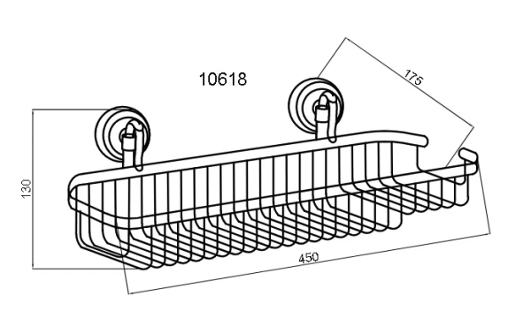 Полка корзина Boheme Medici 10618 Бронза