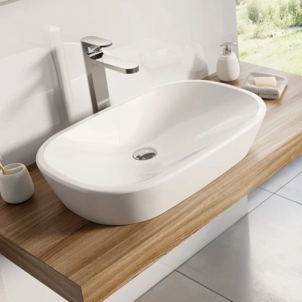 раковина-чаша ravak ceramic o 60 см xjx01160001, белая