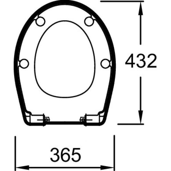 сиденье для унитаза jacob delafon brive e4357g-00 белое