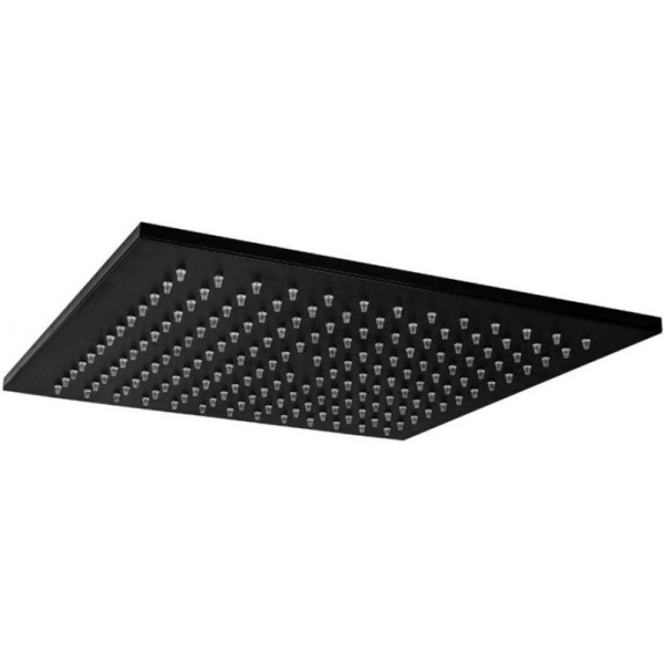 верхний душ paffoni syncro king zsof078no квадратный, 30x30 cм, черный матовый