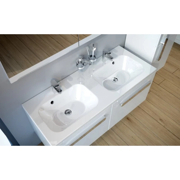 раковина накладная двойная 120 см ravak chrome xjg01112000