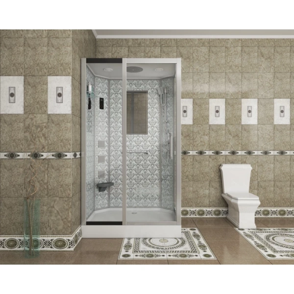 душевая кабина niagara luxe 120x90 ng-7711wl с гидромассажем