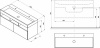 тумба под раковину ravak sd natural 120 x000001053 подвесная белая глянцевая
