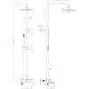 душевая система paffoni blu zcol632bo , белый матовый