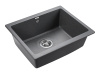 кухонная мойка 555 мм paulmark gera 60 pm205546-dg, it-granit, цвет графит