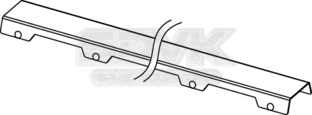 решетка tece tecedrainline "steel ii" 601582: прямая, нержавеющая сталь, 150 см, глянец