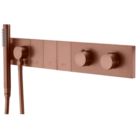 Термостат для ванны Boheme Zodiac 133-SYS-CB встраиваемый, медь матовая