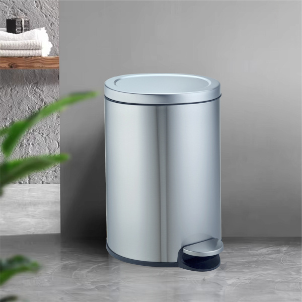 Мусорное ведро Weltwasser WW Lora MT 20L с педалью, хром матовый