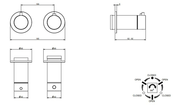 смеситель для душа gessi anello 63335#149 для душа, цвет finox brushed nickel