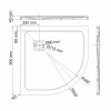 душевой поддон из искусственного камня wasserkraft rhin 90×90 44t01 белый матовый