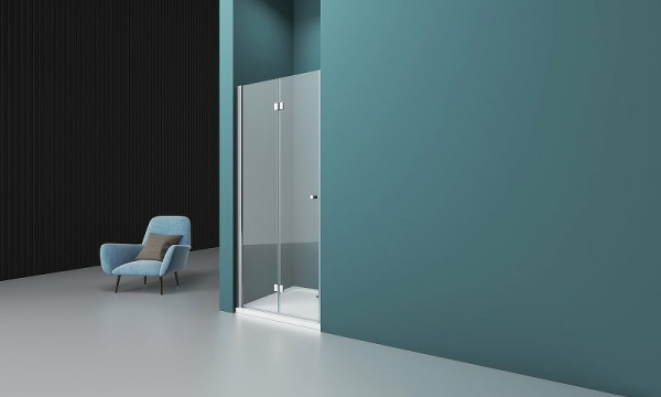 душевая дверь belbagno albano 60 albano-bs-12-60-c-cr профиль хром стекло прозрачное