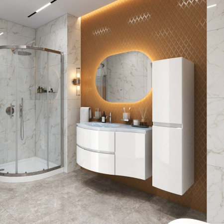 подвесной шкаф cezares vague 34 r 44222 bianco lucido