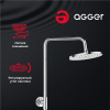 душевая система agger slim a2291200 цвет хром