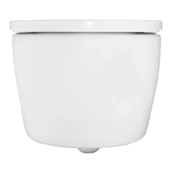 унитаз azario nemi az-1293wh подвесной, безободковый, с сиденьем микролифт, слив "торнадо", 53х36х36 см, белый